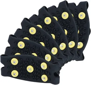 3 Pair Boys and Girls Outdoor Gear Climbing Shoes Ice Spikes Snow Traction Covers for Shoes Non-Slip Crampons