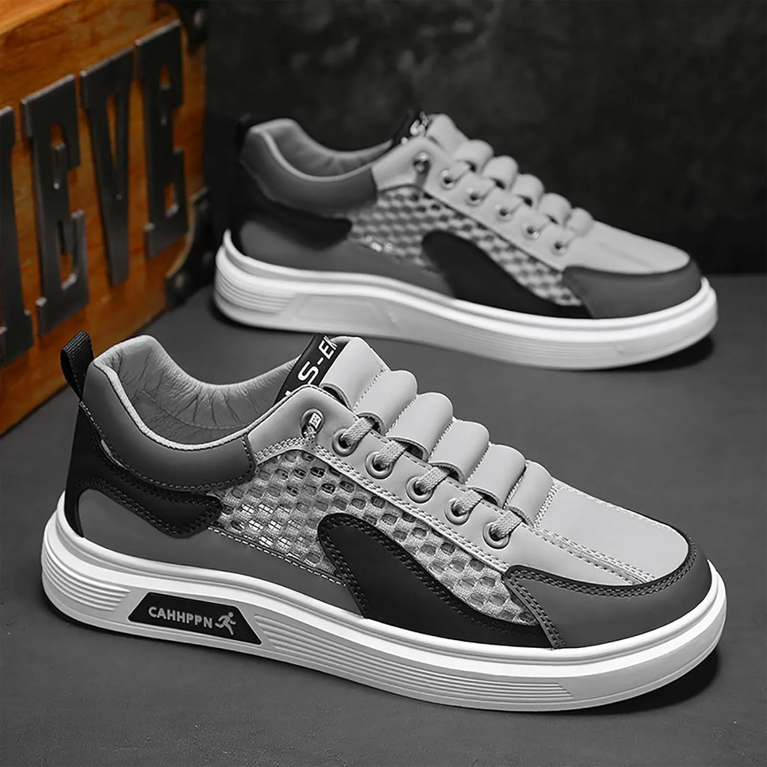 Arch Support Sports Shoes for Men Lightweight Sport Gym Jogging Walking Sneaker Lightweight Work Shoes for Men