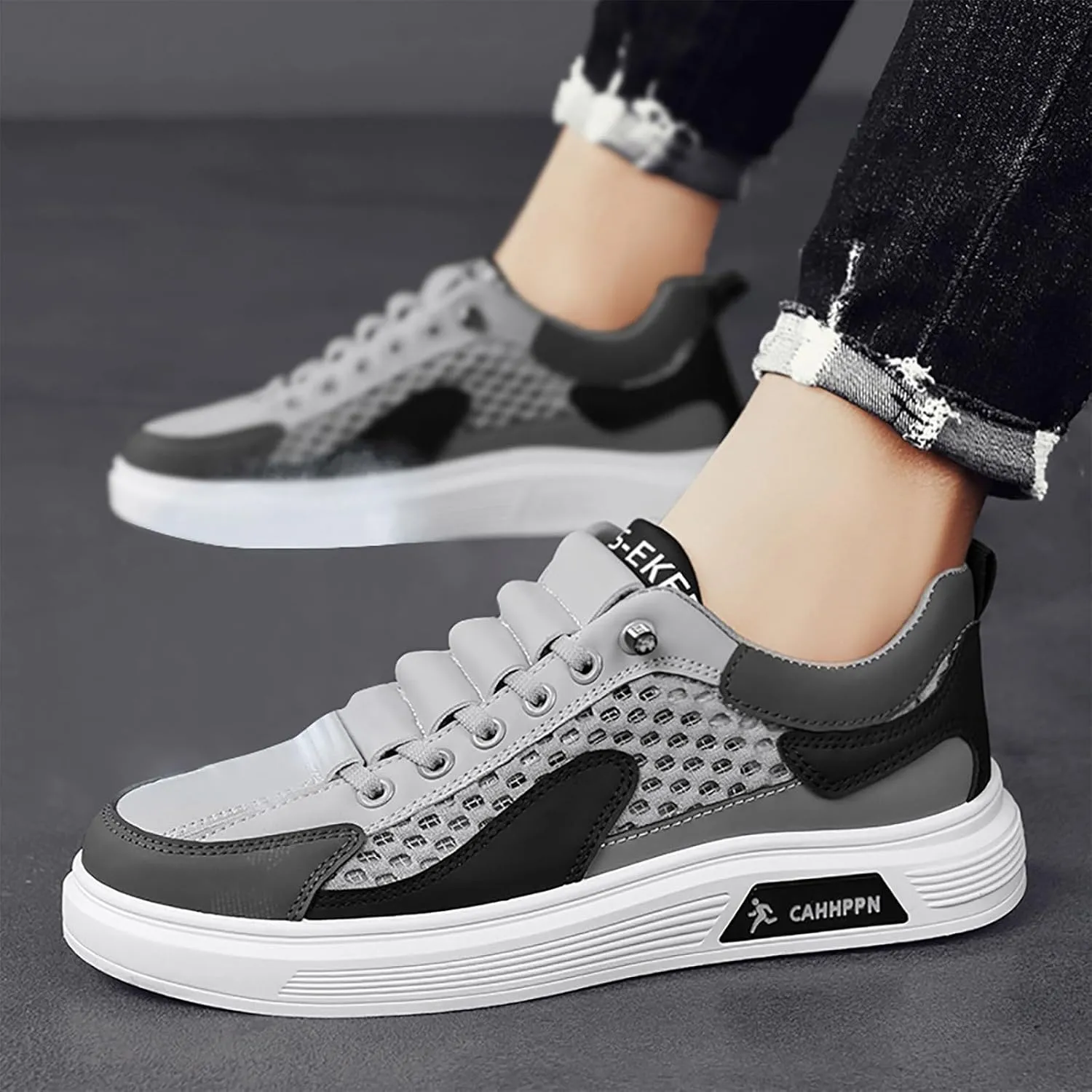 Arch Support Sports Shoes for Men Lightweight Sport Gym Jogging Walking Sneaker Lightweight Work Shoes for Men