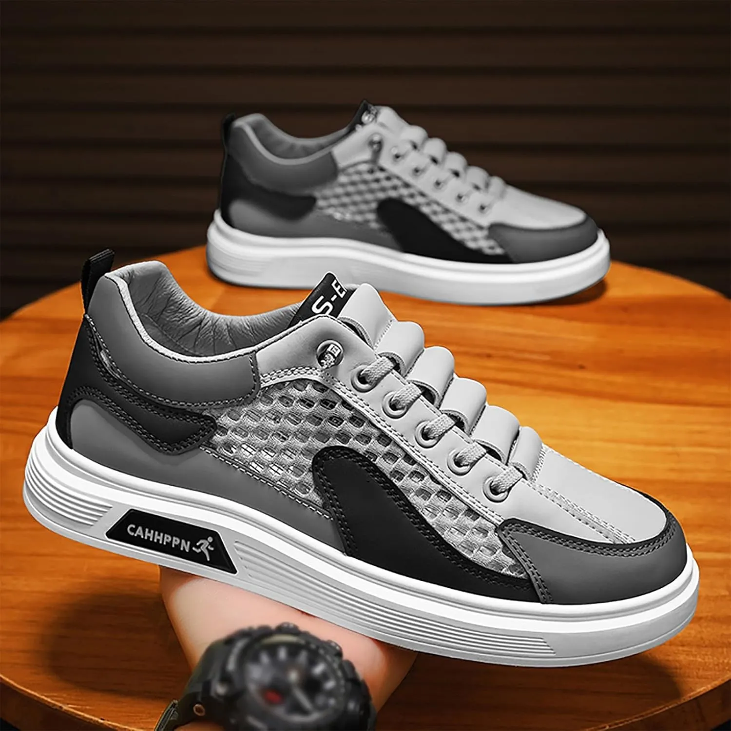 Arch Support Sports Shoes for Men Lightweight Sport Gym Jogging Walking Sneaker Lightweight Work Shoes for Men