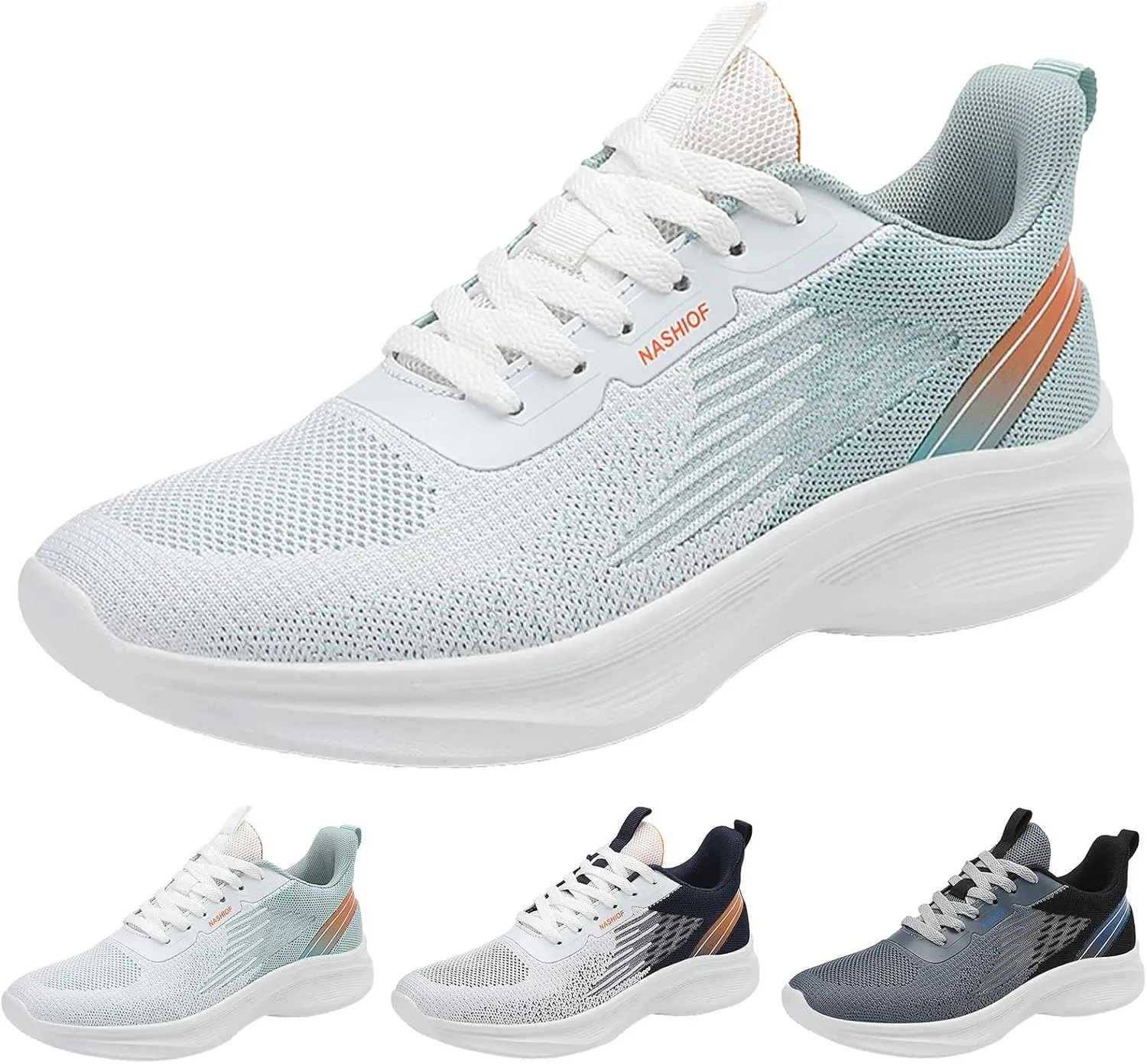 Athletic Fashion Sneakers for Men Breathable Casual Comfortable Walking Sneaker Arch Support Plantar Fasciitis
