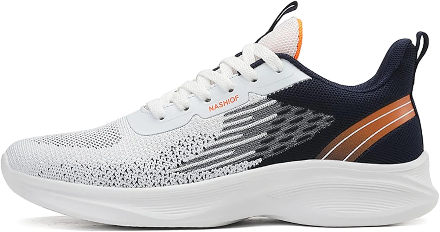 Athletic Fashion Sneakers for Men Breathable Casual Comfortable Walking Sneaker Arch Support Plantar Fasciitis