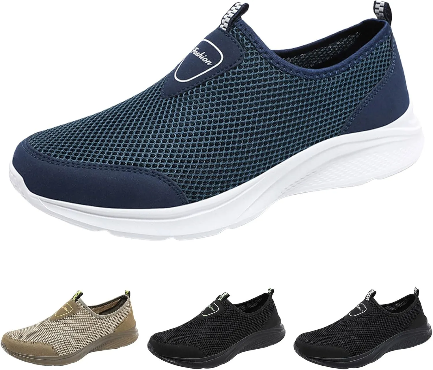 Athletic Fashion Sneakers for Men Comfortable Lightweight Casual Walking Shoe Outdoor Non Slip Jogging Sneakers