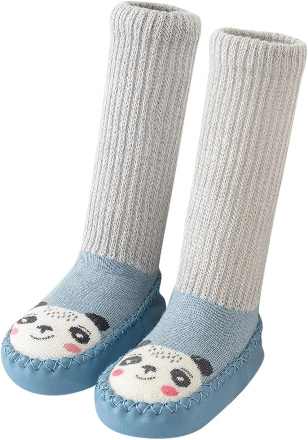 Autumn and Winter Cute Children Toddler Shoes Flat Bottom Non Slip Long Tube Sock Shoes Warm Baby Girl Shoes