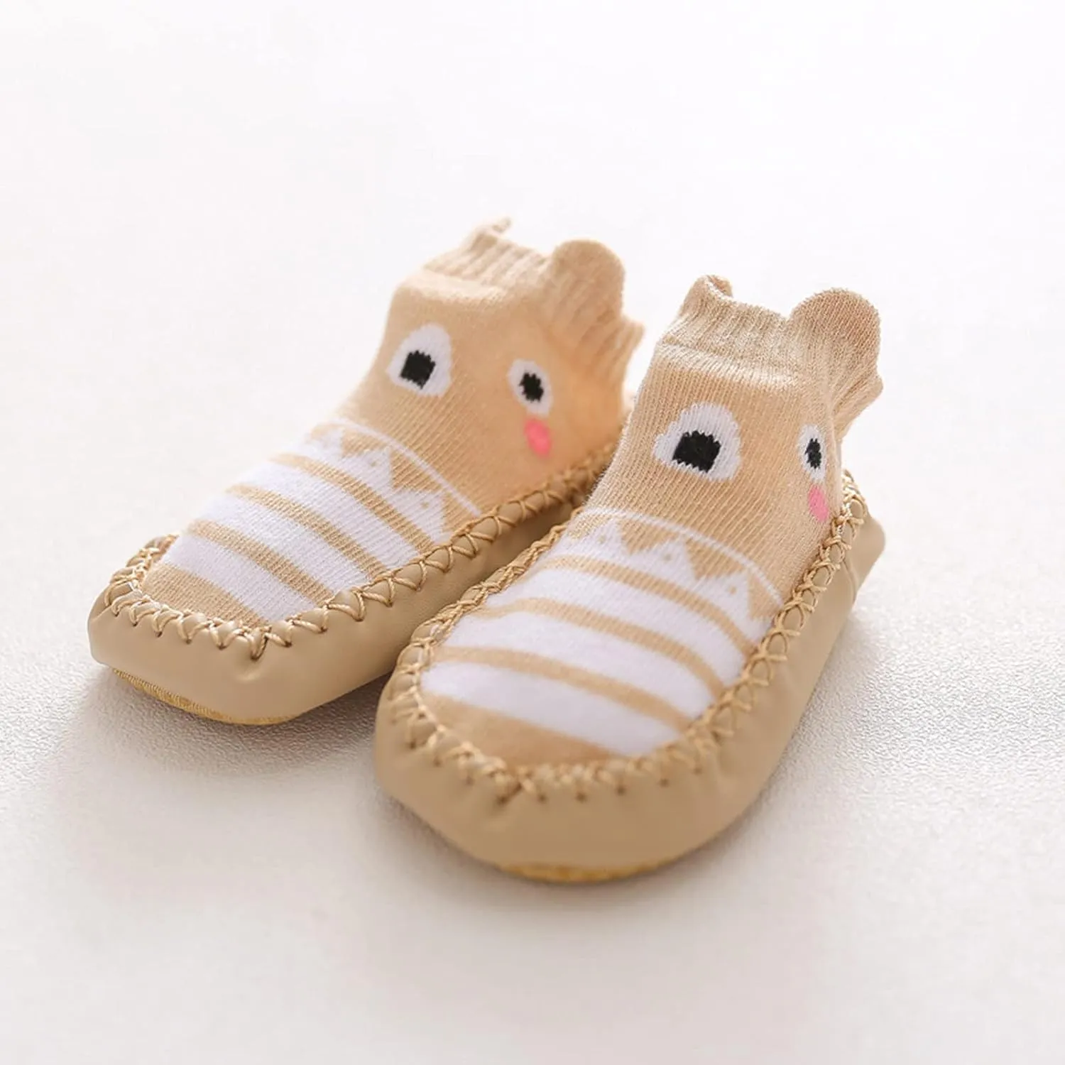 Baby Girl Shoes, 0-24 Months Newborn Baby Boys Girls Cartoon Sock Shoes Non-Slip First Walkers Shoes Black Boots