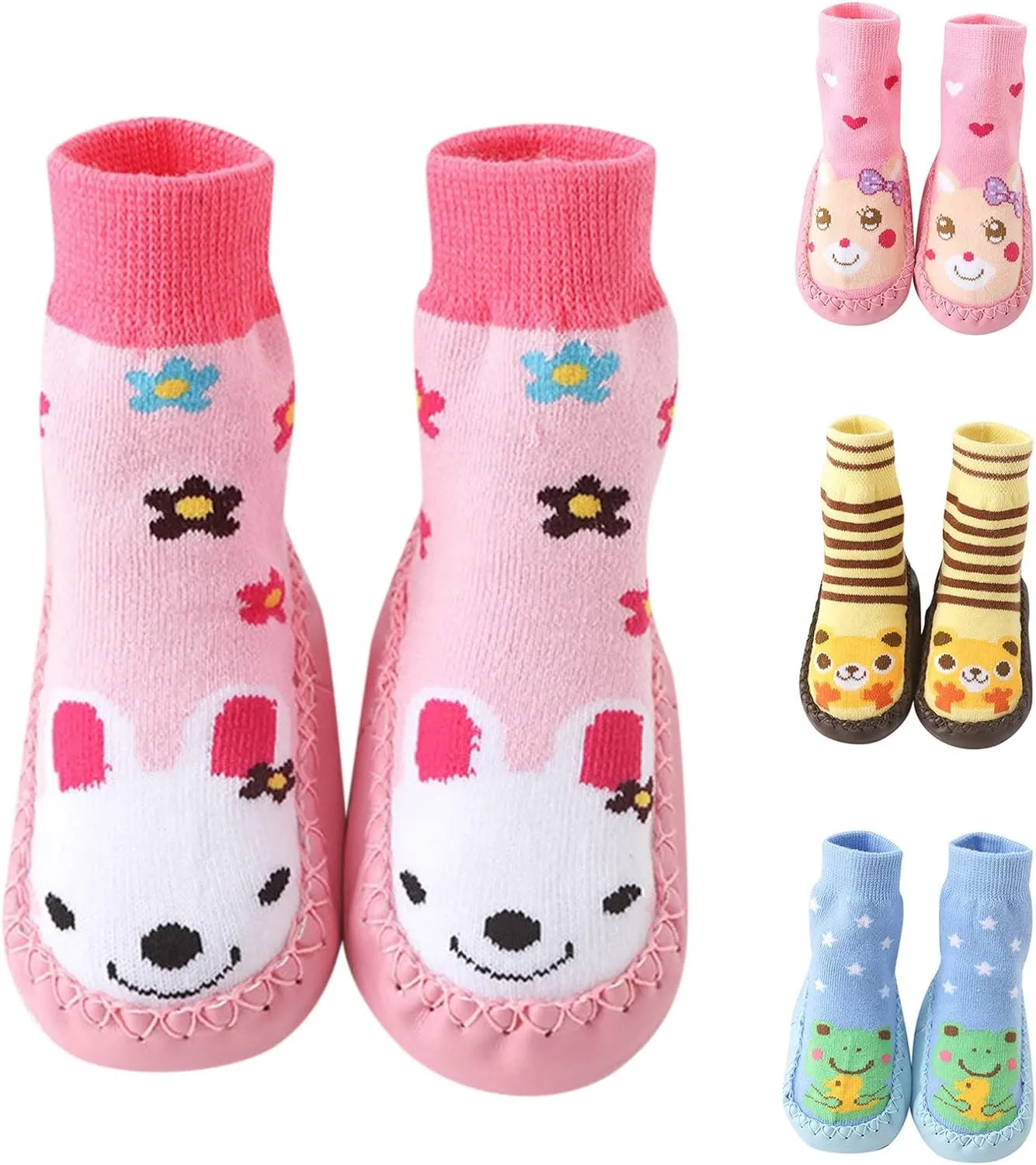 Baby Shoes Children Todller Shoes Autumn and Winter Boys and Girls Floor Sports Shoes and Socks Shoes Flat House Shoes