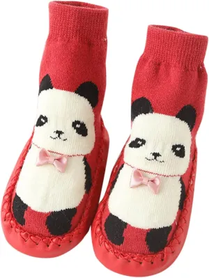 Baby Shoes,Autumn Winter Baby Shoes Cute Rabbit Bear Cartoon Children Cotton Warm Soft Non Slip Floor Boots