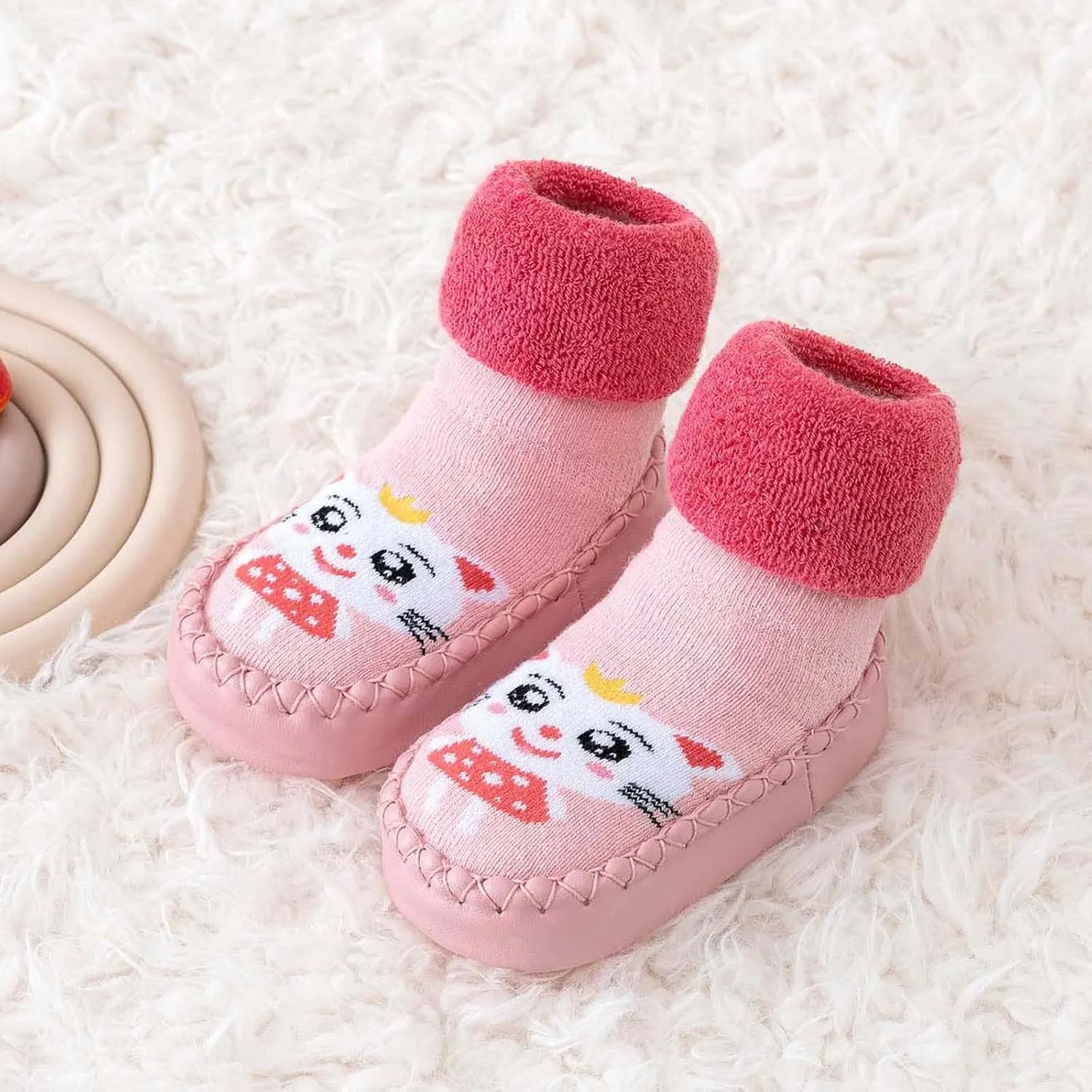Baby Walking Shoes,Baby Walking Shoes Sock Shoes Non-Slip Prewalker Shoes Breathable Home Kawaii Shoes 0-3 Years