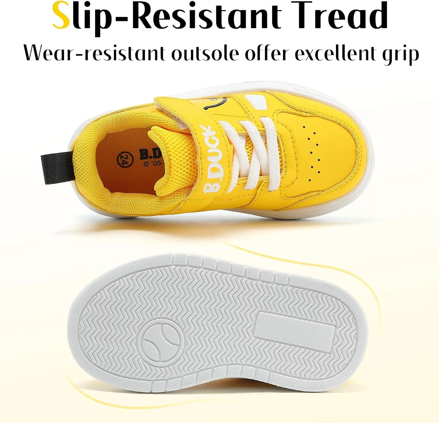 B.Duck Toddler Shoes for Girl and Boy [Comfortable & Fashionable] Kids Shoe Toddler Tennis Shoes Toddler Sneakers for Toddler/Little Kid Toddler Shoes Size 6-Big Kid 1