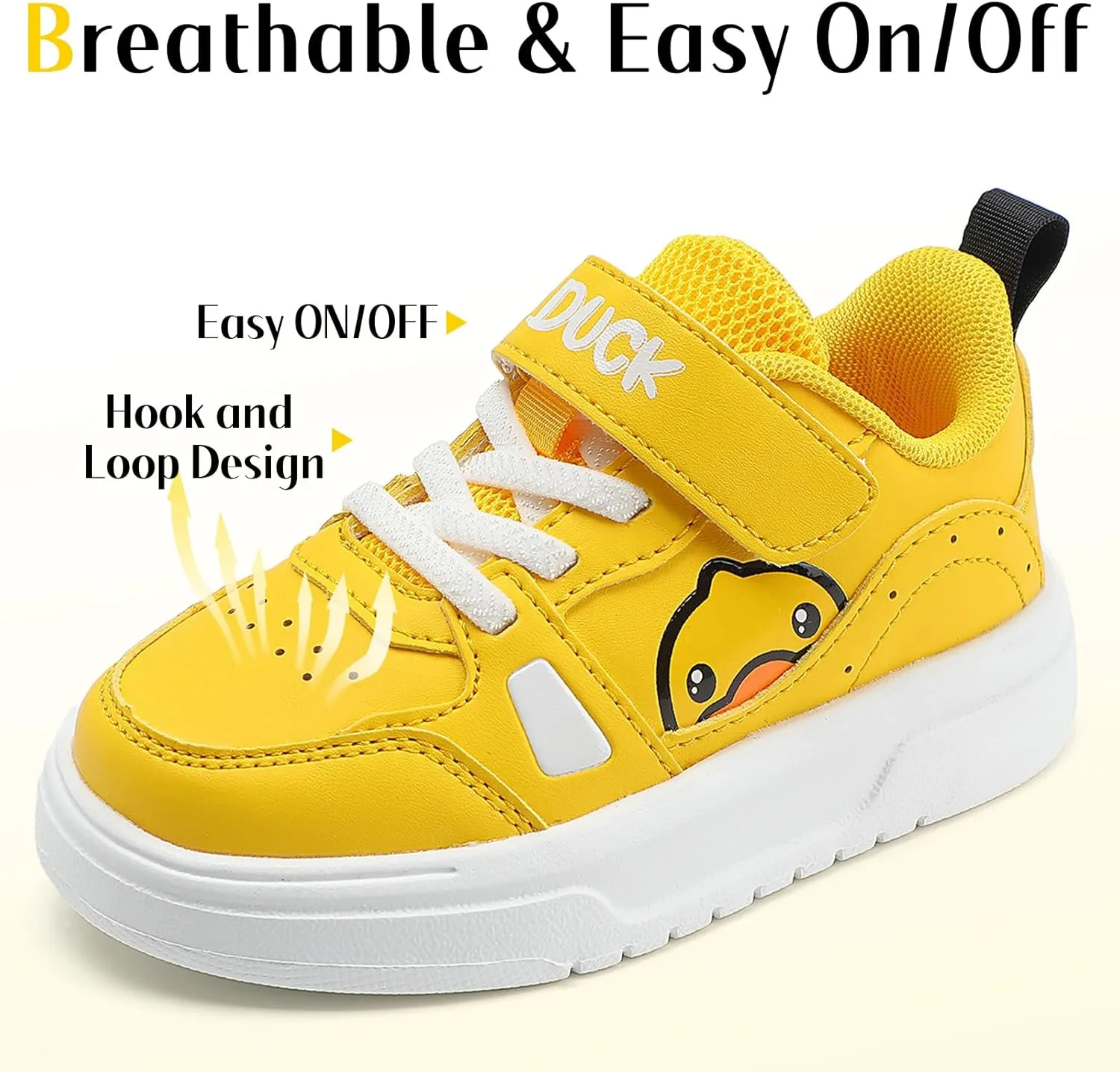 B.Duck Toddler Shoes for Girl and Boy [Comfortable & Fashionable] Kids Shoe Toddler Tennis Shoes Toddler Sneakers for Toddler/Little Kid Toddler Shoes Size 6-Big Kid 1