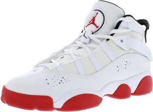 Big Kid's Jordan 6 Rings White/Mystic Hibiscus (323419 116)