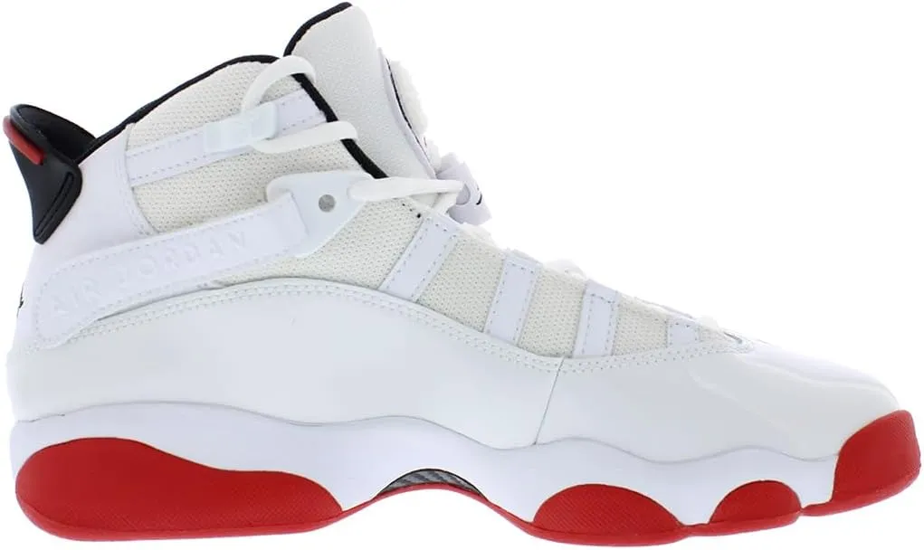 Big Kid's Jordan 6 Rings White/Mystic Hibiscus (323419 116)