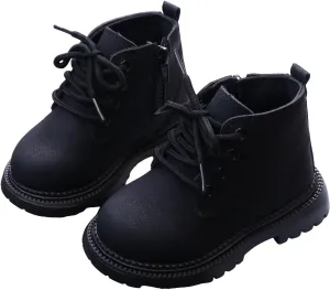 Boots for Girls, Girls Classic Hiking Boots Side Zipper Casual Walking Work Boots High Top Lace Up Combat Ankle Boots