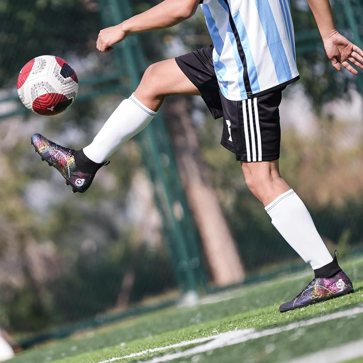 Boy Soccer Cleats Big Kids Soccer Shoes Professional Soccer Cleats Shoes,Unisex Soccer Sneakers for Little Kids Athletic