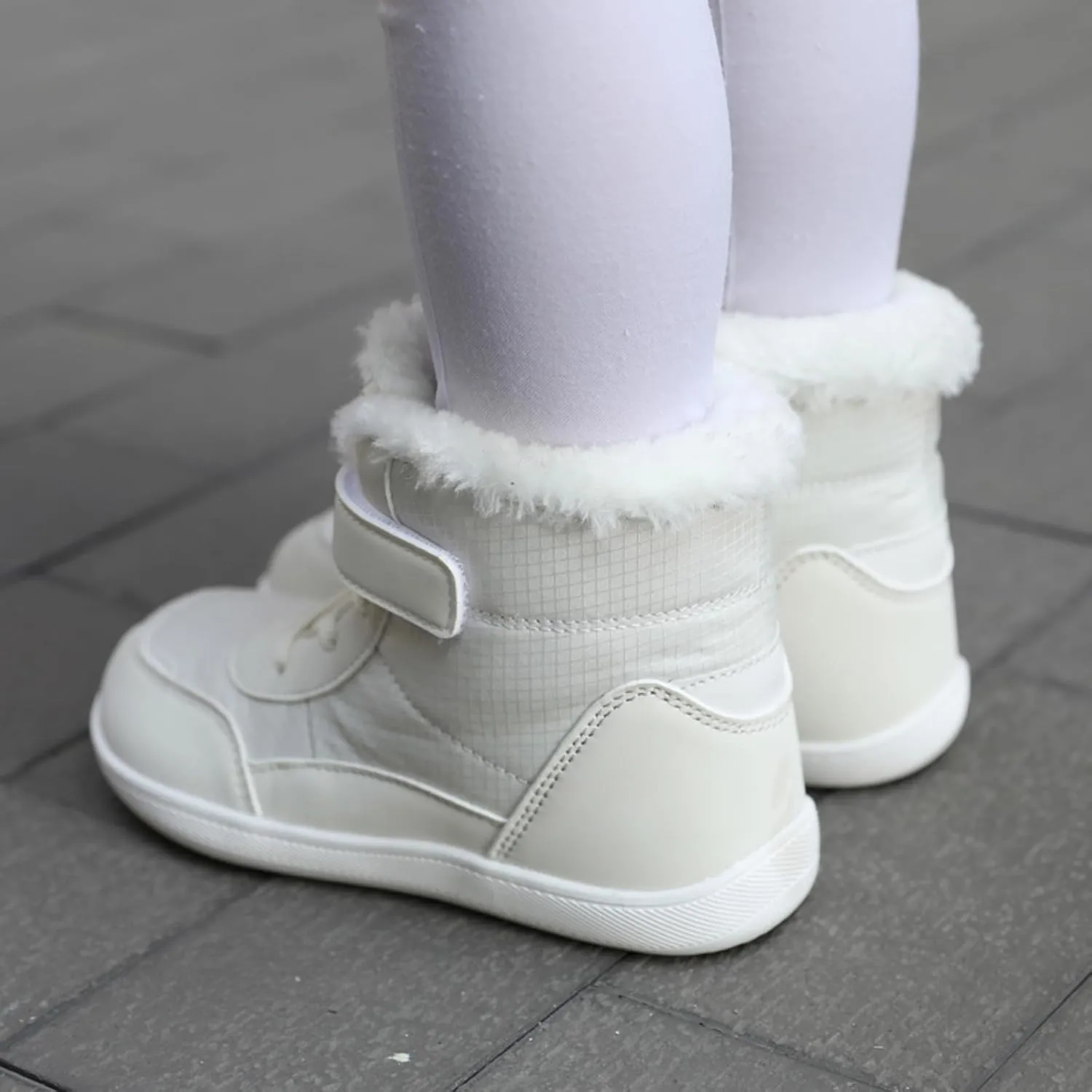 Boys Girls Barefoot Winter Boots With Wide Toe Box Slip Drop Sole Ankle Winter Snow Boots For Hiking Boots Boys