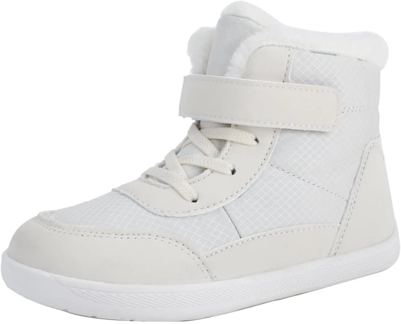 Boys Girls Barefoot Winter Boots With Wide Toe Box Slip Drop Sole Ankle Winter Snow Boots For Hiking Boots Boys