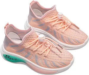 Boys Girls Mesh Breathable Sneakers Kids Toddler Lightweight Non-Slip Hook and Loop Causal Walking Running Shoes