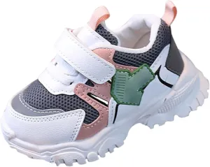 Boys Girls Sneakers Kids Soft Tennis Running Shoes Athletic Sport Gym Lightweight Breathable Outdoor School Shoes