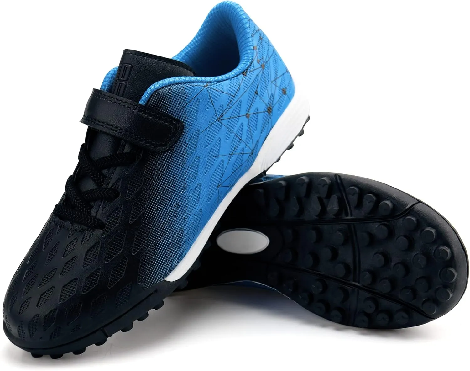 brooman Kids Indoor Soccer Shoes Boys Girls Soccer Cleats Athletic Turf Shoes