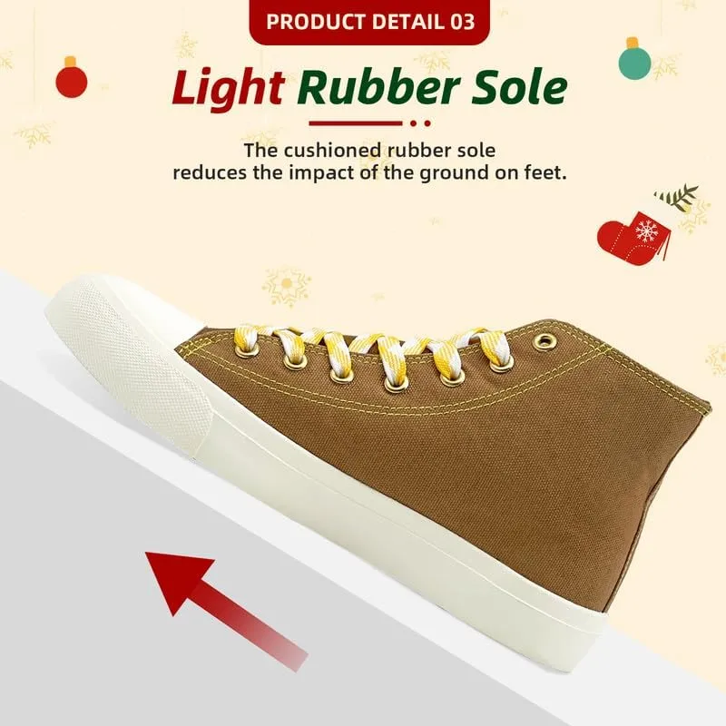 Canvas High Top Shoes for Women Men Fashion High Top Lace Up Sneakers Womens Mens Canvas Shoes Casual Tennis Walking Shoes Comfortable Breathable