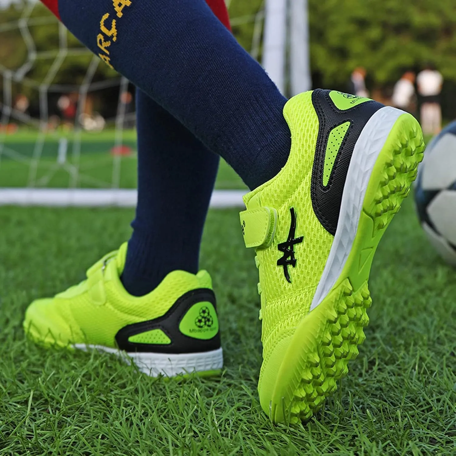 CERYTHRINA Kids Men's Soccer Cleats Athletic Shoes Ground Football Profession Training Boots(Little Kid/Big Kid/Men)