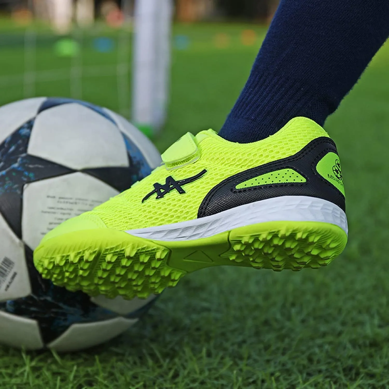 CERYTHRINA Kids Men's Soccer Cleats Athletic Shoes Ground Football Profession Training Boots(Little Kid/Big Kid/Men)