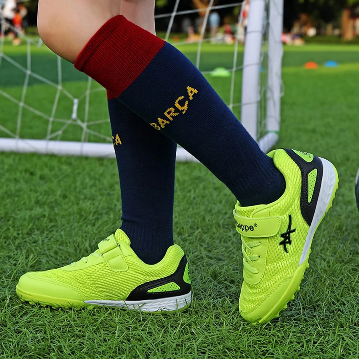 CERYTHRINA Kids Men's Soccer Cleats Athletic Shoes Ground Football Profession Training Boots(Little Kid/Big Kid/Men)