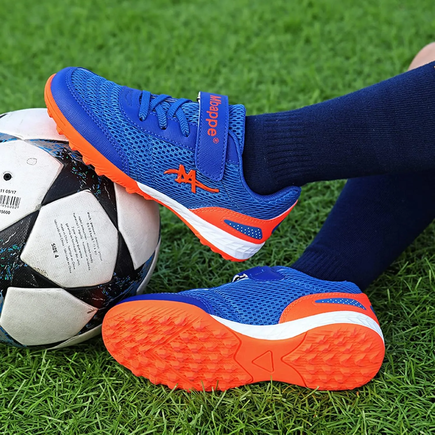 CERYTHRINA Kids Men's Soccer Cleats Athletic Shoes Ground Football Profession Training Boots(Little Kid/Big Kid/Men)
