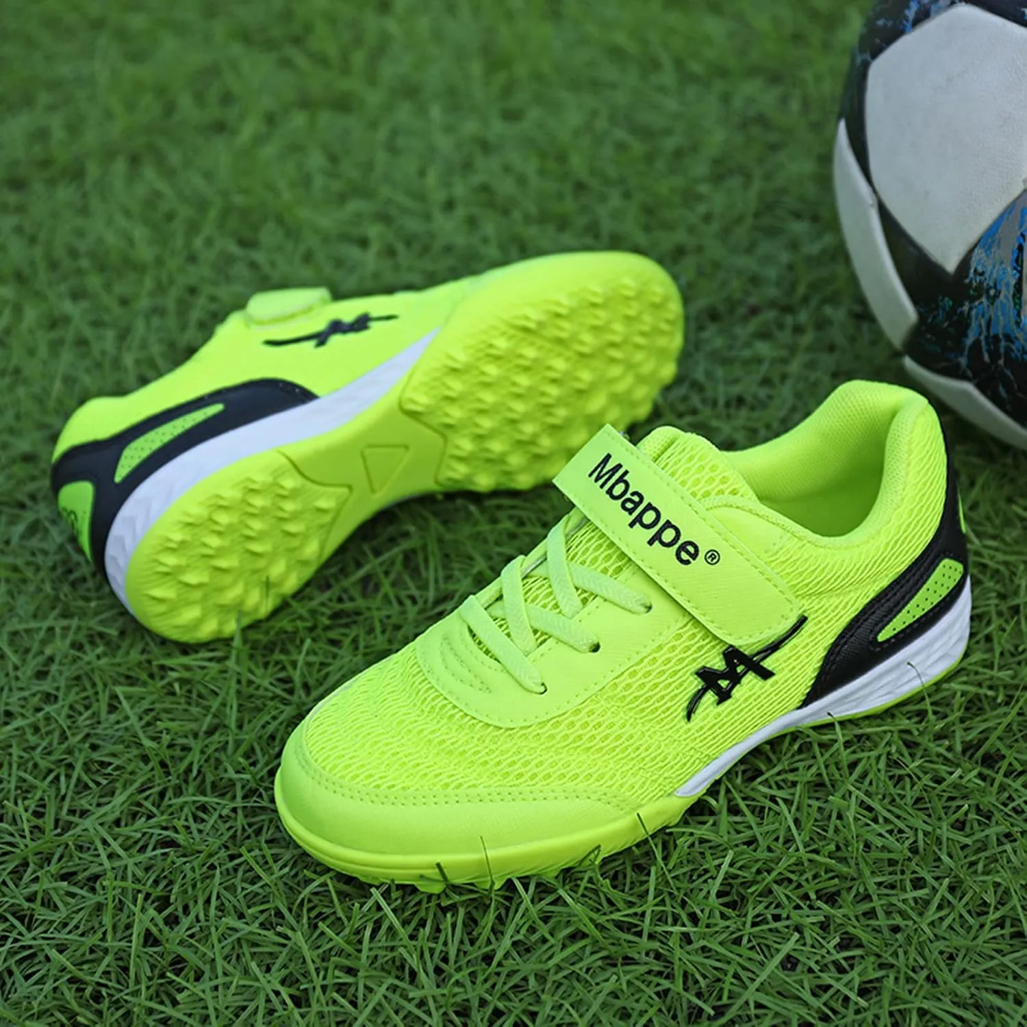 CERYTHRINA Kids Men's Soccer Cleats Athletic Shoes Ground Football Profession Training Boots(Little Kid/Big Kid/Men)