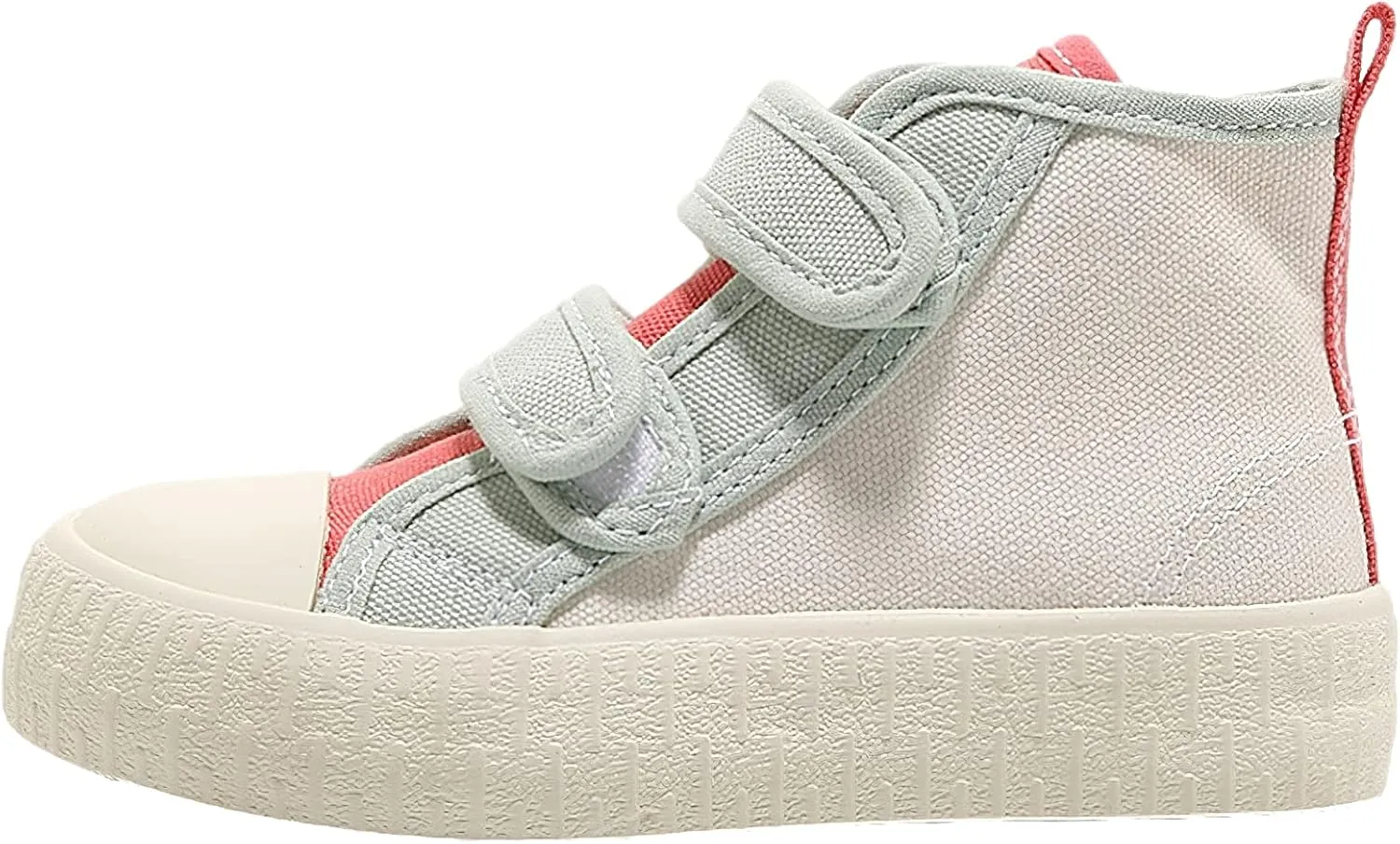 Children's Casual Canvas Shoes High Top Hook&Loop Sneakers for Boys and Girls