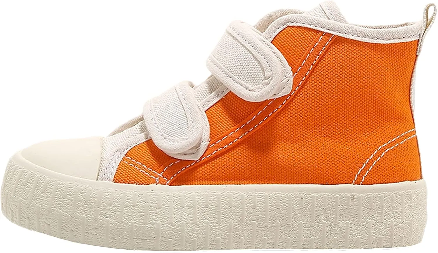 Children's Casual Canvas Shoes High Top Hook&Loop Sneakers for Boys and Girls