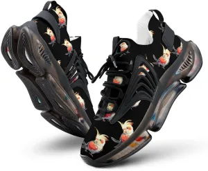 Cute Heart Cockatiel Men's Running Shoes Lightweight Walking Shoe Breathable Sneaker
