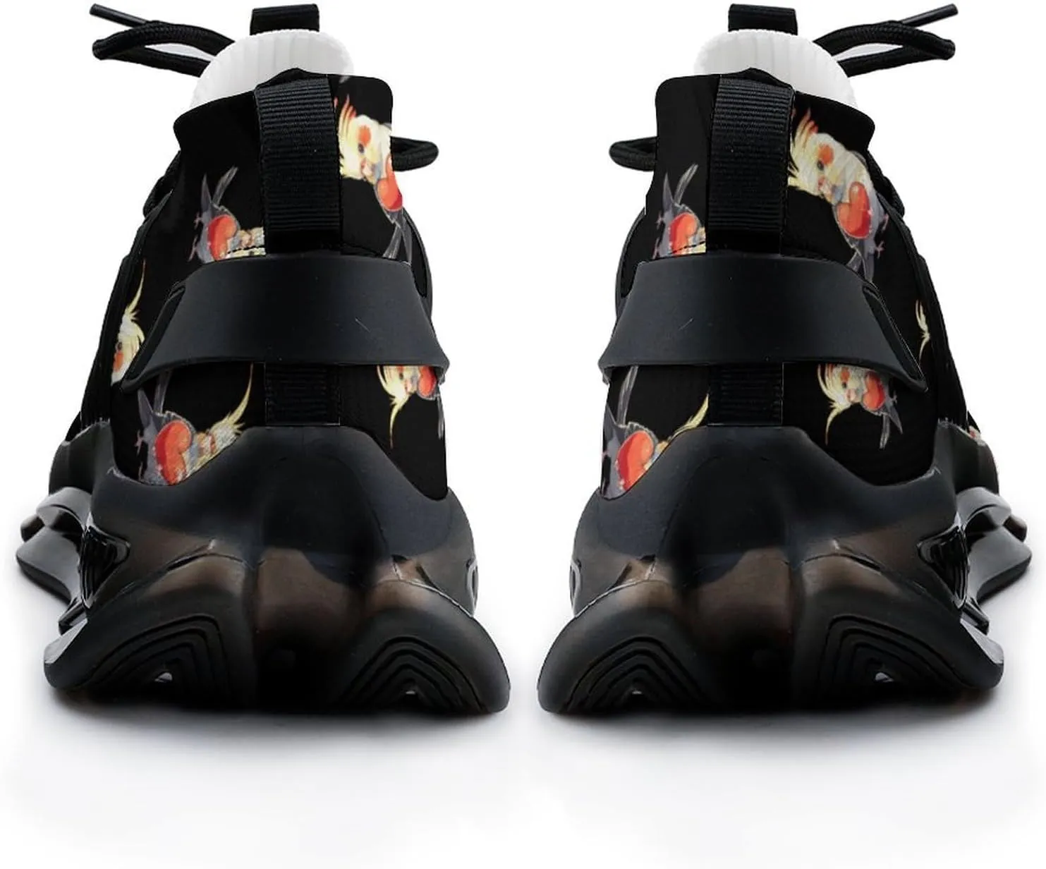 Cute Heart Cockatiel Men's Running Shoes Lightweight Walking Shoe Breathable Sneaker