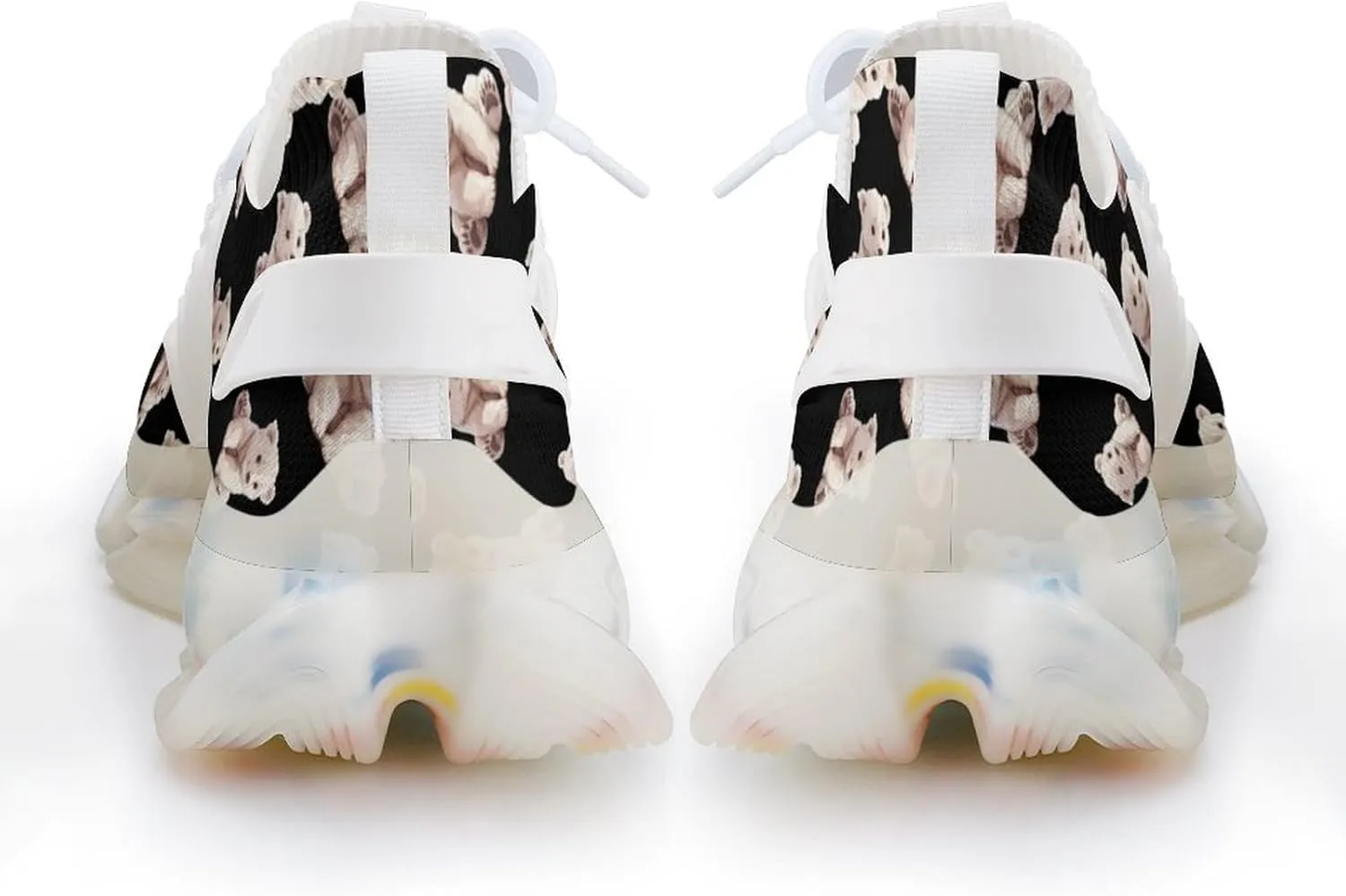 Cute Polar Bear Men's Running Shoes Lightweight Walking Shoe Breathable Sneaker