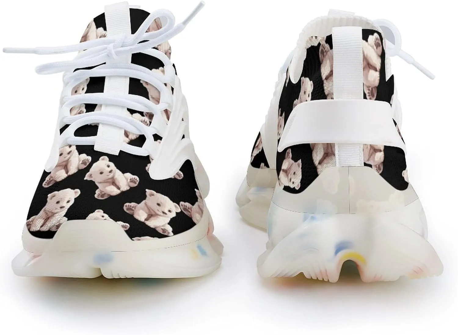 Cute Polar Bear Men's Running Shoes Lightweight Walking Shoe Breathable Sneaker