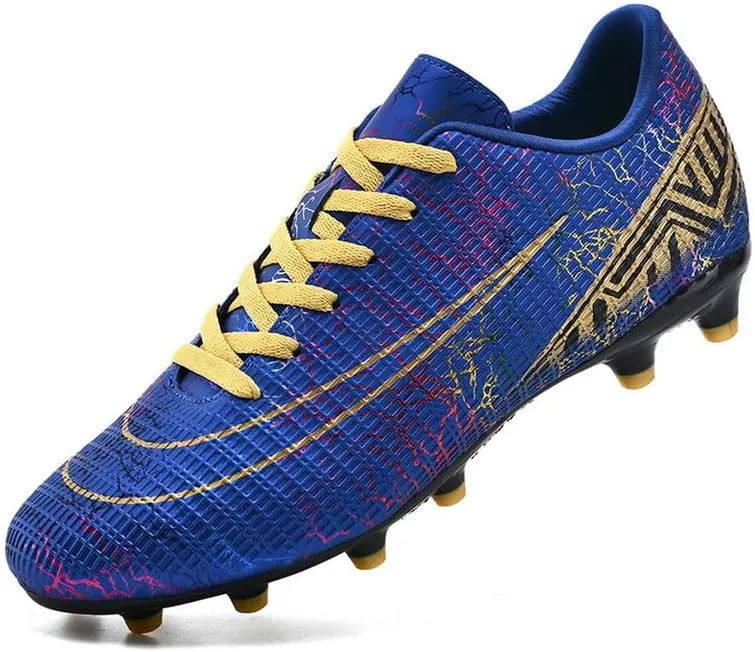 DHOVOR Mens Womens Soccer Cleats Non Slip Athletics Football Cleats Youth Football Boots Unisex Light-Weight Outdoor Soccer Shoes