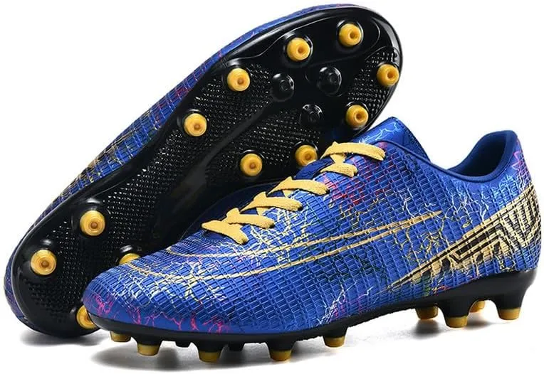 DHOVOR Mens Womens Soccer Cleats Non Slip Athletics Football Cleats Youth Football Boots Unisex Light-Weight Outdoor Soccer Shoes