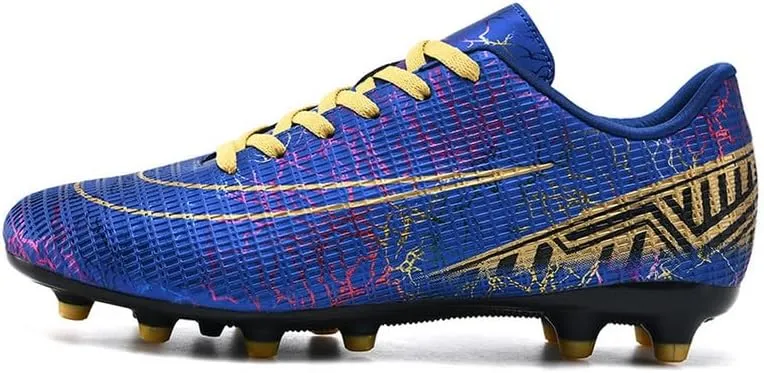 DHOVOR Mens Womens Soccer Cleats Non Slip Athletics Football Cleats Youth Football Boots Unisex Light-Weight Outdoor Soccer Shoes
