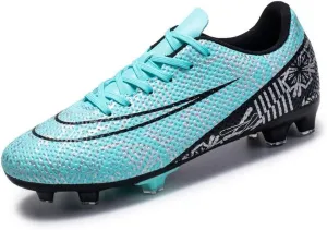 DHOVOR Mens Womens Soccer Cleats Non Slip Athletics Football Cleats Youth Football Boots Unisex Light-Weight Outdoor Soccer Shoes