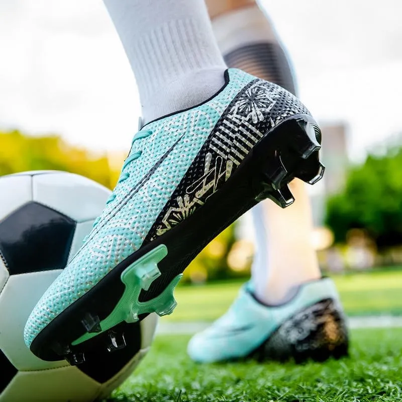 DHOVOR Mens Womens Soccer Cleats Non Slip Athletics Football Cleats Youth Football Boots Unisex Light-Weight Outdoor Soccer Shoes