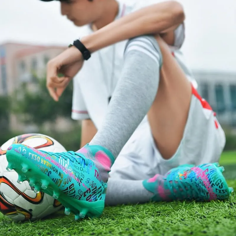 DHOVOR Men's Women's Soccer Cleats Youth Football Cleats Unisex Adult Athletics Football Trainers Football Shoes Teenagers Soccer Shoes