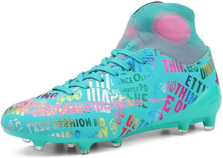 DHOVOR Men's Women's Soccer Cleats Youth Football Cleats Unisex Adult Athletics Football Trainers Football Shoes Teenagers Soccer Shoes