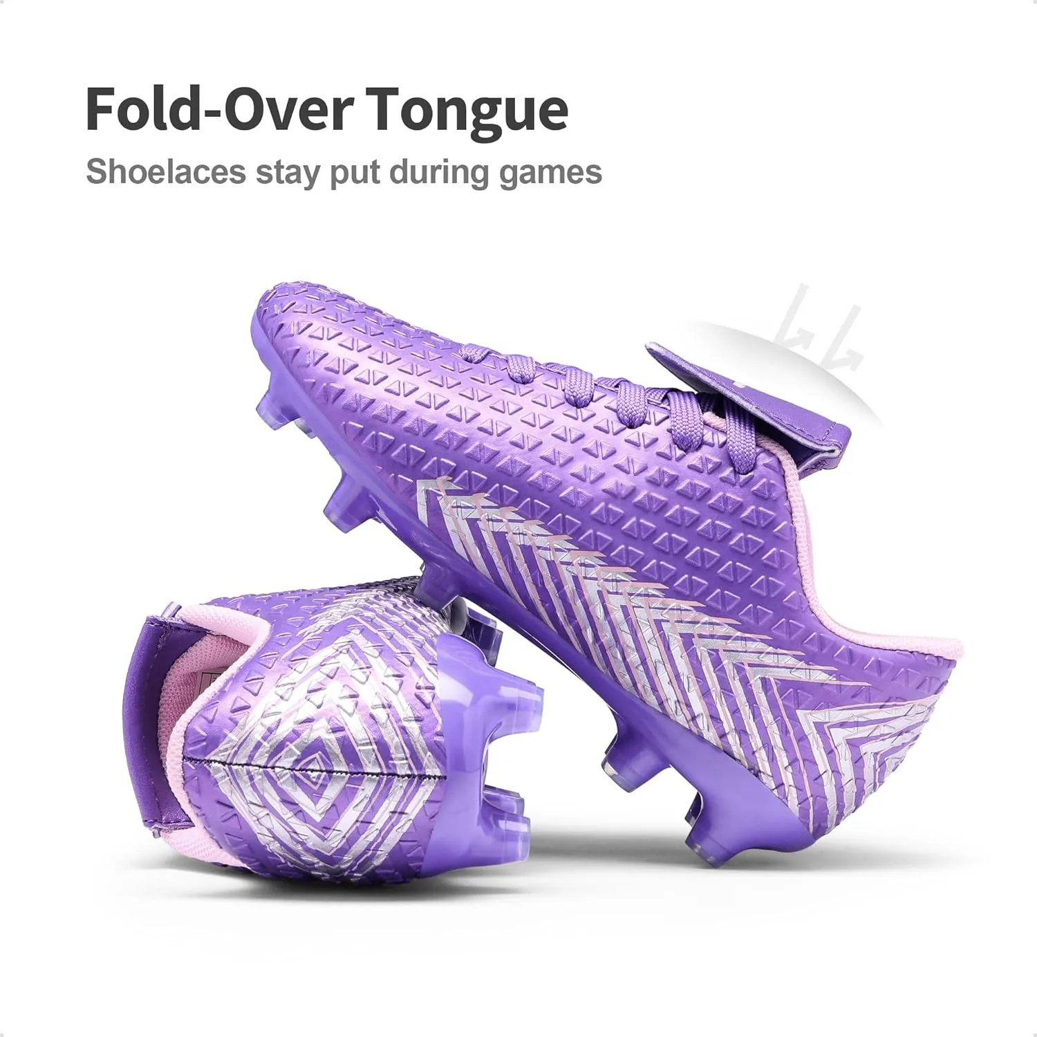 DREAM PAIRS Boys Girls Outdoor Soccer Cleats Football Shoes for Little/Big Kid