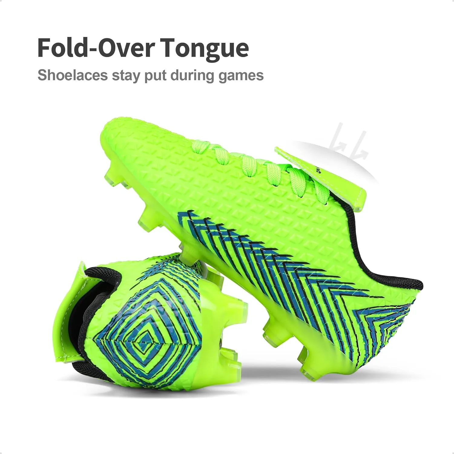 DREAM PAIRS Boys Girls Outdoor Soccer Cleats Football Shoes for Little/Big Kid