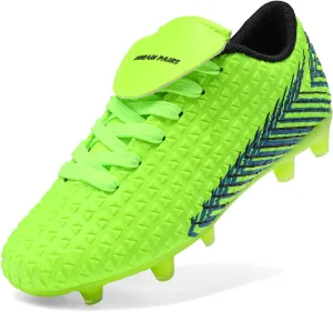 DREAM PAIRS Boys Girls Outdoor Soccer Cleats Football Shoes for Little/Big Kid