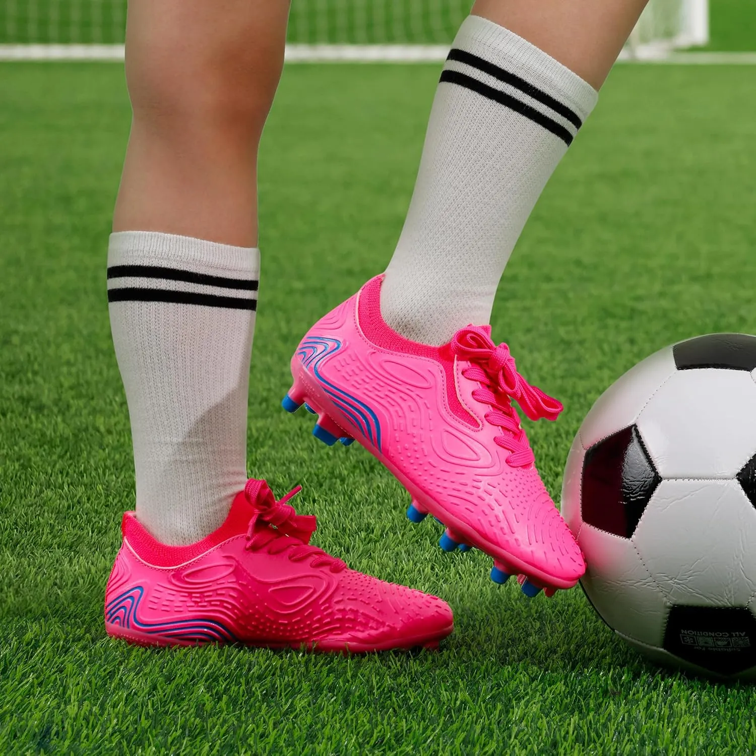 Dream Pairs Boys Girls Soccer Cleats Kids Football Shoes for Little/Big Kid