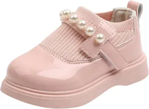 Dressy Shoes for Girls Girls Toddler Little Kid Big Kid Dress Flat Ballerina Shoe Leather Shoes Girl up Boots