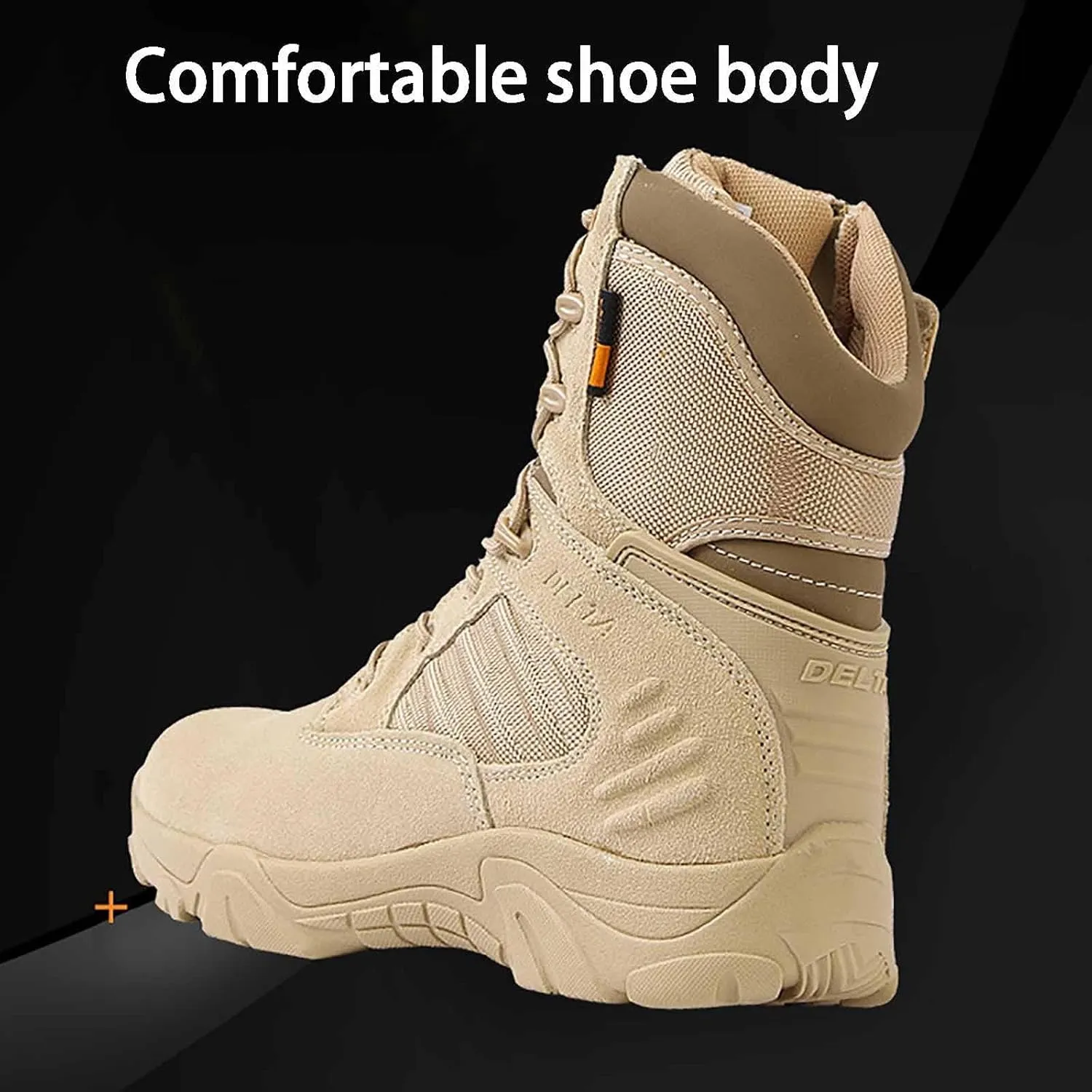 Durable Suede Leather Military Work Boots, Men's Tactical Army Boots, Lightweight Combat Boots, Military Work Boots, Men's Tactical Army Boots, Jungle Boots, Desert Boots