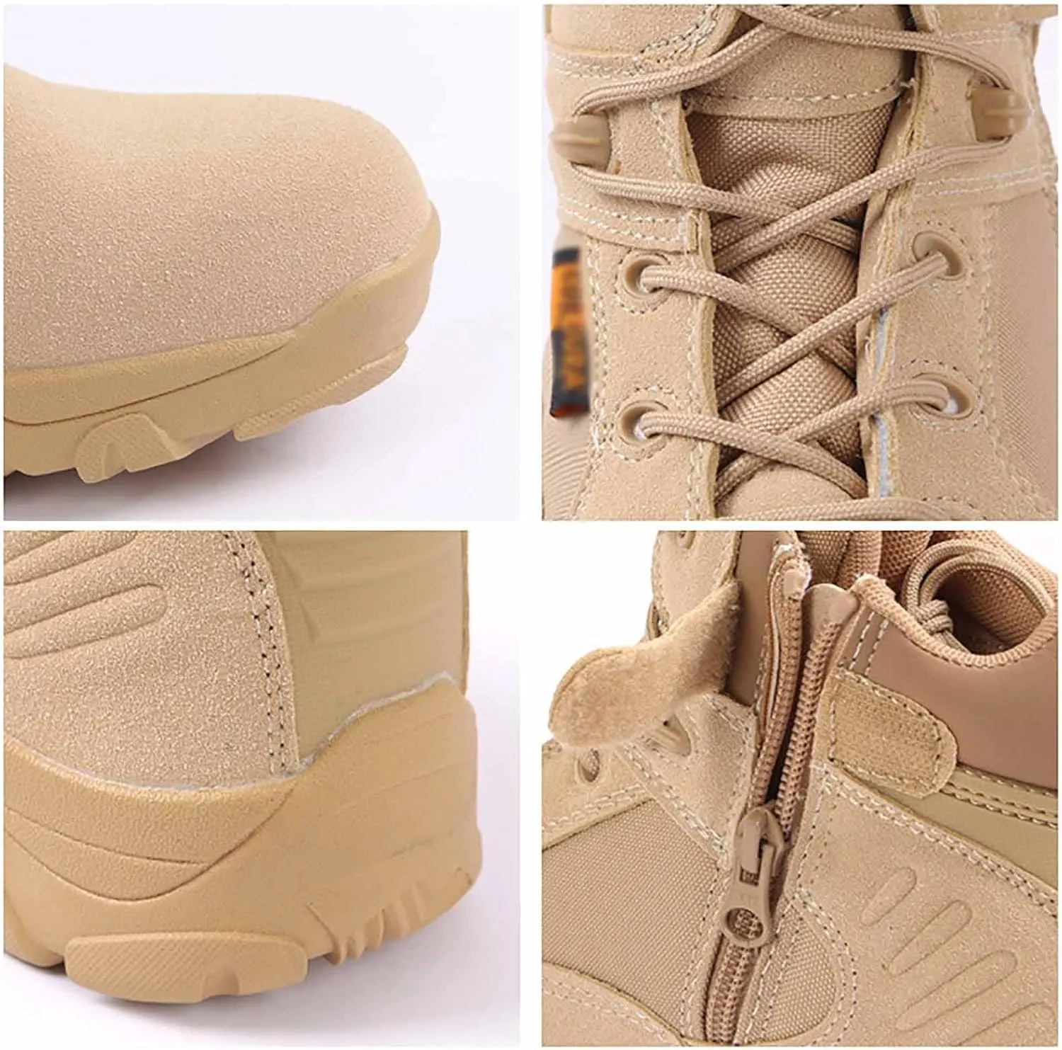 Durable Suede Leather Military Work Boots, Men's Tactical Army Boots, Lightweight Combat Boots, Military Work Boots, Men's Tactical Army Boots, Jungle Boots, Desert Boots