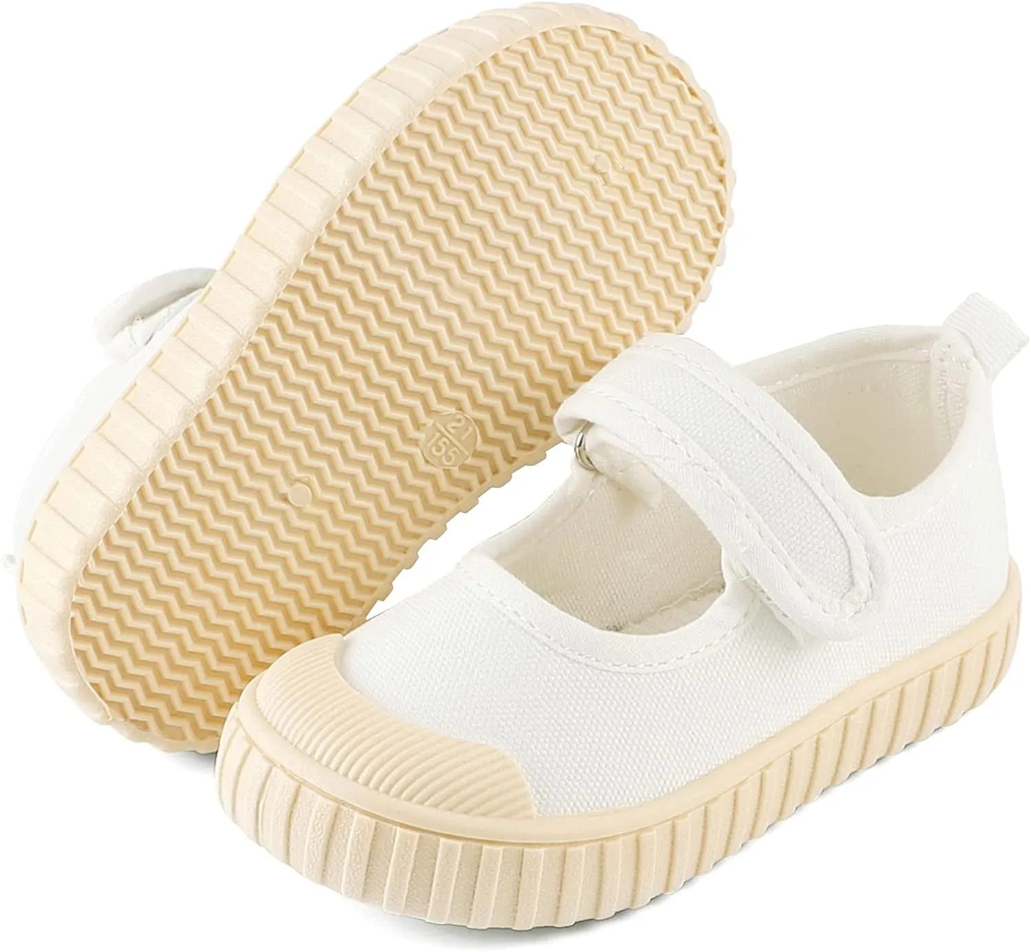 ESTAMICO Kids School Uniform Dress Shoe Girls Bowknot Mary Jane Flat Sneakers for Toddler/Little Kid